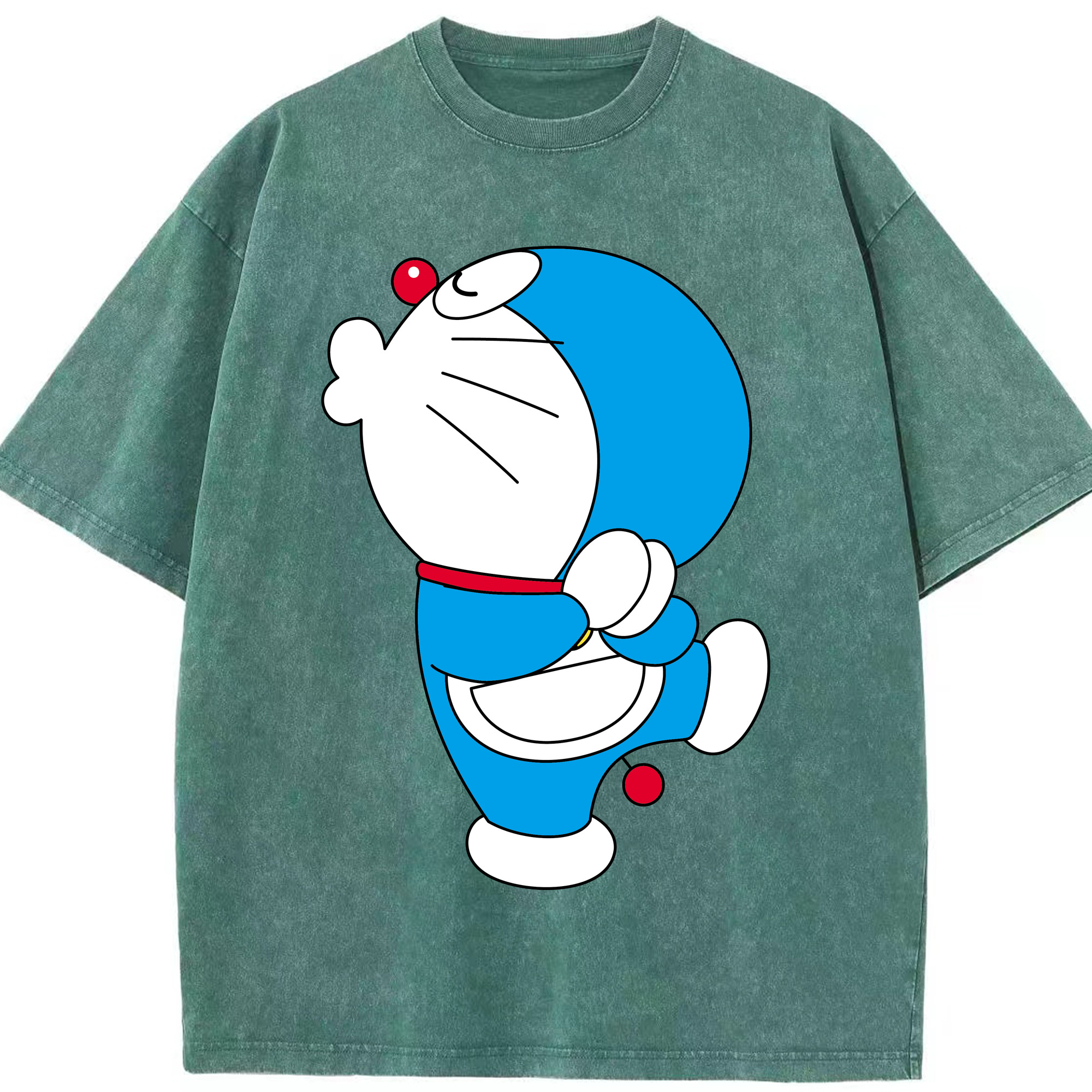 （画像用） ドラえもん Doraemon 綿100% ヴィンテージ風 半袖Tシャツ（フロントプリント）